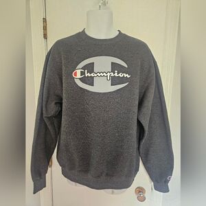 Champion Dark Gray Crewneck Men's Sweater